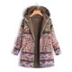thumbnail image 4 of Pntutb Mujer Invierno Cálido Outwear Estampado floral Bolsillos con capucha Vintage Abrigos de gran tamaño Liquidación Pntutb Pntutb-1997, 4 of 5