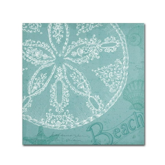 Trademark Fine Art "Aqua Treasure II" Canvas Art by Daphne Brissonnet