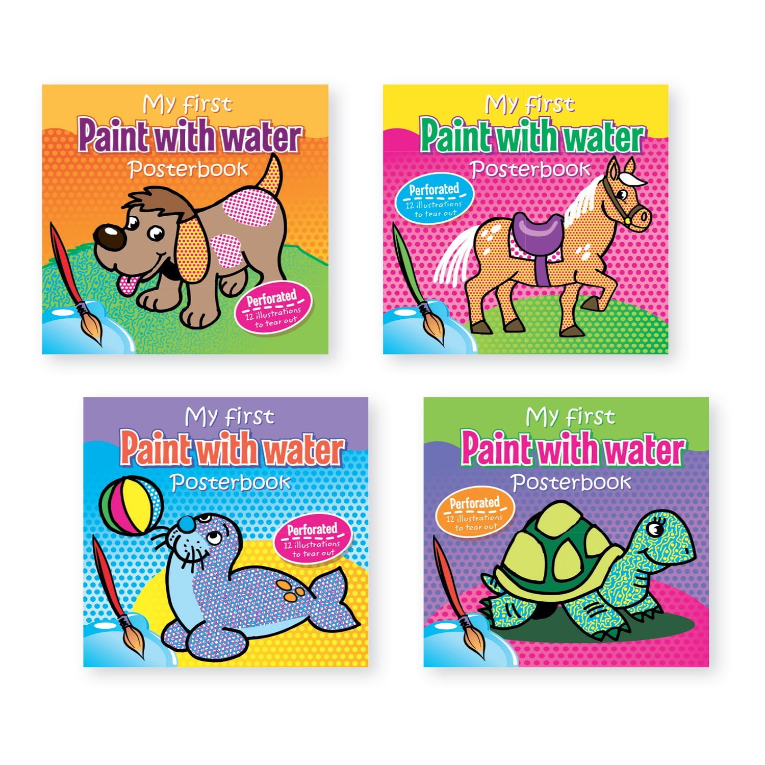 4 Pack Paint with Water Books for Kids - Deals Finders
