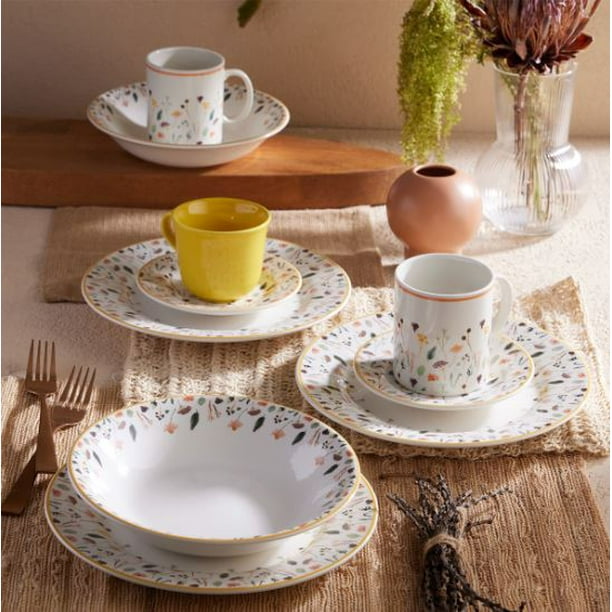 Vajilla Corona Ashley Puestos 16 Piezas Bodega Aurrera en línea