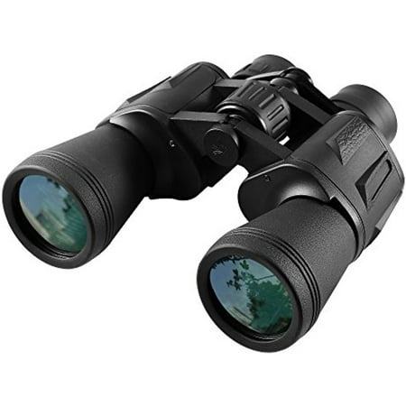 10x50 Wide Angle Binoculars Fast Focus Porro Prism System Fully Coated Optics with Tripod Socket, 328FT / 1000YDS Field of View for Travelers Nature Observers