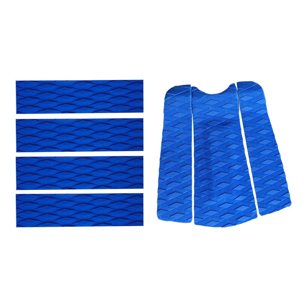 7 Pieces Black EVA Surfboard Kiteboard Surf Traction Pad Tail Pads