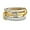 2 stones rings, variant on Gold Stackable Rings for Women Non Tarnish, 18k Gold Plated Cubic Zirconia Rings, Silver Gold Multi Ring Mixed Metals Stack Rings Set-10#