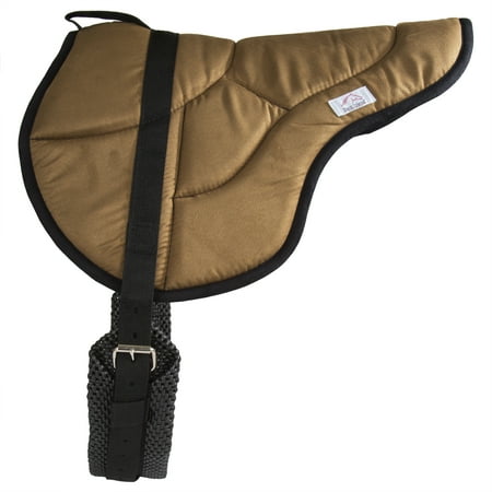 Best Friend Eastern Style Bareback Saddle Pad, Brown with Black,