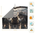 thumbnail image 2 of Dish Drying Mat, Pilot Cat In Vintage Plane Highly Absorbent Drying Matt Kitchen Counter, Dish Mat Drying Pad Dishes Drainer Mats for Kitchen Counter or Sink, 16 x 18 inch, 2 of 6