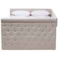 thumbnail image 4 of Baxton Studio Alena Tufted Queen Daybed with Trundle in Light Beige, 4 of 11
