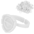 thumbnail image 2 of Anillos de pegamento para pestañas, 100 piezas, soporte para pegamento para pestañas, copas para pegamento para pestañas, anillo para soporte de pegamento para pestañas, máxima eficiencia, 2 of 14