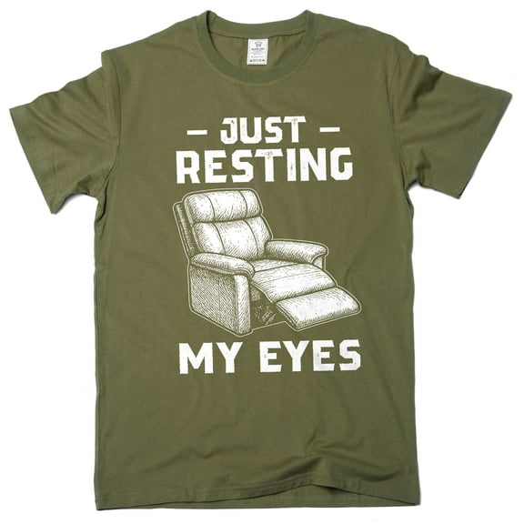 Men's funny father's day Just resting my eyes T-shirt humorous gifts papa grandpa dad tee shirt