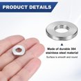 thumbnail image 2 of Espaciadores de acero inoxidable Uxcell 8Pcs M6 6mm ID x 14mm OD x 2mm l para tornillos y pernos, 2 of 6