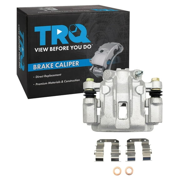 TRQ Rear Right Brake Caliper w/Bracket Passenger Side Compatible with 2006-2007 Hyundai Accent 2010-2013 Kia Forte Forte Koup Rio Rio5