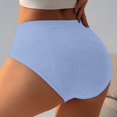 thumbnail image 2 of Panties for Women,Fashion Low Waist Striped Briefs for Women Soft Lace Trim Comfortable Underwear Everyday Wear,Womens Underwear,Blue,S, 2 of 4