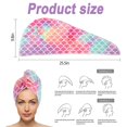 thumbnail image 2 of Paquete de 3 toallas para secar el cabello YONGSHENG con gorro de ducha antiencrespamiento súper absorbente, 2 of 5