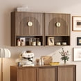 thumbnail image 4 of Aufeile Wood Medicine Cabinet, Modern Bathroom Wall Storage Cabinet with Adjustable Shelf, Walnut, 4 of 10