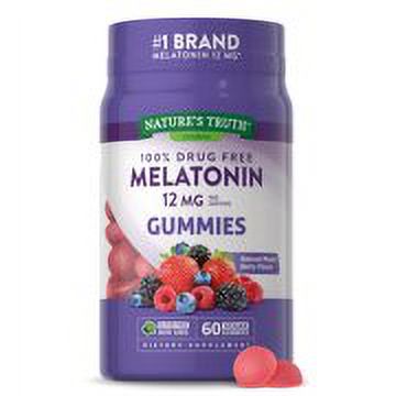Nature’s Truth 100% Drug Free Melatonin Gummies (Pack of 32
