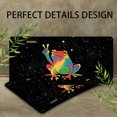 thumbnail image 4 of Peace sign Rainbow Frog Funny Personalized License Plate Rust-proof Stainless Steel Metal License Plate Suitable For Men And Women 12.2" x 6.2", 4 of 7