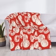 thumbnail image 3 of Naloa Tomatoes Flannel Blankets - Thick and Warm Blanket for Winter, Soft Fuzzy Plush King Blanket for All Seasons50"x40", 3 of 6