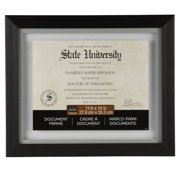 Studio Decor 11 x 14 Black Document Float Frame