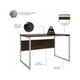 thumbnail image 3 of Hybrid 48W x 30D Computer Table Desk in Black Walnut - Engineered Wood, 3 of 8