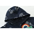 thumbnail image 4 of POPTEM Toddler Boys Sweatshirt Truck Hoodies with Pocket Zip-up Jacket for Kids Fall Clothes Navy Blue 3T, 4 of 9