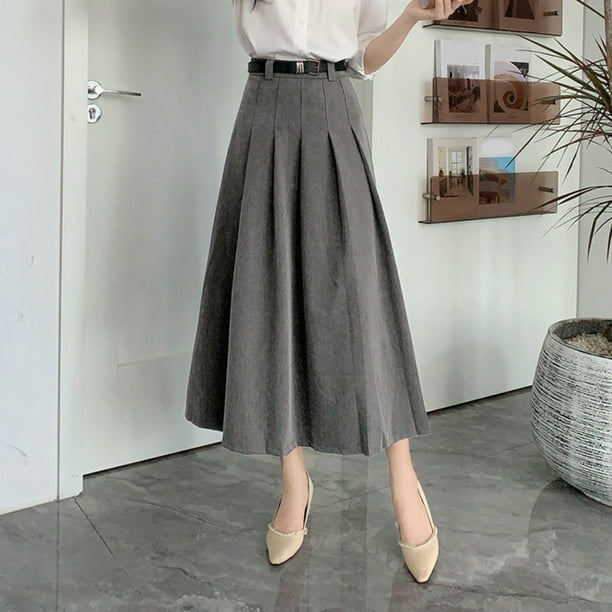 High waisted leather skater skirt hot sale