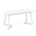 thumbnail image 1 of Costway 1 PCS 42" Modern Entryway Bench with Rubber Wood Legs Smooth Seating Area Easy Assembly, 1 of 10