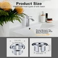 thumbnail image 2 of GHSDFBB 6 Pack Sink Overflow Ring, Bathroom Kitchen Sink Basin Trim Overflow Cover Hole Insert Cap Chrome, 2 of 6