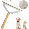 thumbnail image 1 of czcpp-V2.0 Large Carpet Rake Pet Hair Remover, Reusable Long Handle Low Pile Carpet Scraper Lint Remover for Cat Hair Removal, Metal Dog Hair Remover Lint Brush, Rugs Couch Furniture Stairs Fabric Sh, 1 of 4