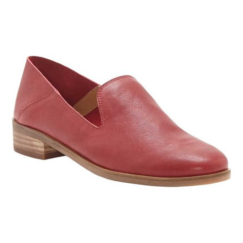 Lucky Brand Womens Cahill Loafer Flat-Burgundy Nappa