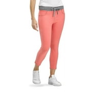 Hue Women's Sweatshirt Denim Capri Leggings Orange Size Medium