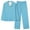 Blue, variant on Dagegui Womens Pajamas Set Casual Long Sleeve Homewear 2 Piece Pjs Set V Neck Button Down Shirts and Elastic Waist Lounge Pants Sleepwear Outfits Red S
