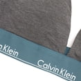 thumbnail image 3 of Calvin Klein Women's Modern Cotton Lightly Lined Triangle Bralette, Charcoal Heather \ Topaz Gemstone ,S - US, 3 of 3