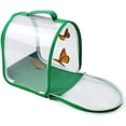 thumbnail image 1 of Hábitat de mariposas pequeñas, jaula para insectos, recinto sobre orugas, jaula para bichos, terrario para insectos con asa de transporte portátil de 8" x 8" x 8" Sincero Electrónica, 1 of 5