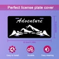 thumbnail image 3 of Smoaffly Mountains Adventure License Plate Decorative Car Front, Metal Car Plate, License Plate, Vanity Tag, Aluminum Novelty License Plate for Men/Women/Boy/Girls Car 6×12 Inch, 3 of 5