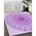 thumbnail image 3 of Ahgly Company Machine Washable Indoor Rectangle Transitional Blossom Pink Area Rugs, 2' x 4', 3 of 7