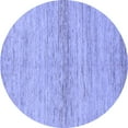 thumbnail image 1 of Ahgly Company Indoor Round Abstract Blue Modern Area Rugs, 7' Round, 1 of 4