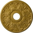 thumbnail image 1 of Ekena Millwork 16 1/2"OD x 3 5/8"ID x 1 1/8"P Apollo Ceiling Medallion (Fits Canopies up to 5 5/8"), Hand-Painted Pharaohs Gold, 1 of 6