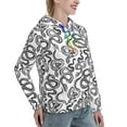 thumbnail image 6 of Sikiie Hand Drawn Snake Women's Casual Hoodies Long Sleeve Lightweight Pullover Tops Loose Sweatshirt-Medium, 6 of 7