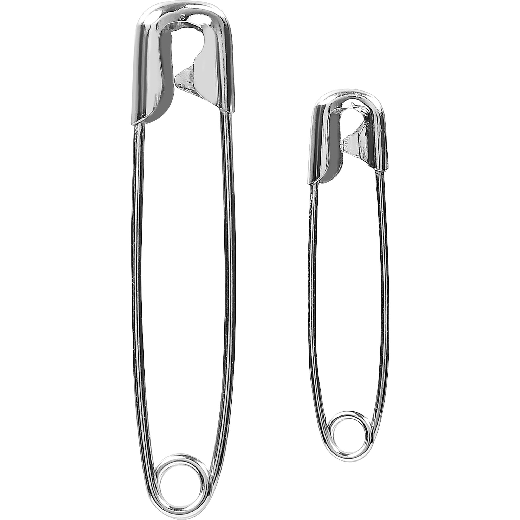 Hello Hobby Assorted Sized Safety Pins, Sizes 1 and 2, 12 Packs of 50 Pins, 600 Count