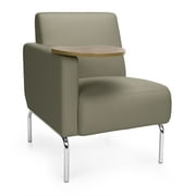 OFM Triumph Series Model 3001RT Polyurethane Modular Right Arm Lounge Chair with Bronze Tablet, Taupe