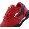 thumbnail image 2 of Fila Original Fitness Baby Boys Shoes Size 8, Color: Red/Navy, 2 of 4