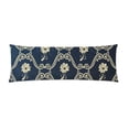 thumbnail image 1 of YUSDECOR Dark Blue Pattern Body Pillow Pillowcase Pillow Protector Cushion Cover 20x60 Inch, 1 of 1
