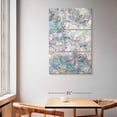 thumbnail image 2 of Elephant Stock Romantic Blooms In Lilac Aqua Wall Art - Vertical Multi Panel Canvas - Living Room Wall Decor - Floral And Botanical Multi Panel - Purple And Pink Decor By Renee Stramel - 42" x 65", 2 of 4