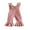Pink, variant on nvzhuang Toddler Girls Autumn Winter Jumpsuit Ruffle Sleeve Velvet One-piece Suspender Flared Pants