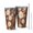 Brown Daisy Flower, variant on 16oz Tumblers Colorful Daisy Flower Floral Pattern Stainless Steel Vacuum Insulated Double Wall Travel Tumbler Cups Mug with Lid and Straw,Cleaning Brush for Coffee,Tea
