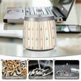 thumbnail image 6 of Yayeee Ashtray with Lid for Cigarette Smokeless Stainless Steel Home Ash Holder, Beige Nautical Pattern, 6 of 7