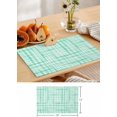 thumbnail image 6 of Buffalo Checkered Aqua Placemats Set of 6,Washable Woven Burlap Cloth Fabric Placemat for Square/Rectangle/Round/Oval Dining Table,Easy Clean Place Mats for Kids Solid Color Farmhouse Pastoral, 6 of 6