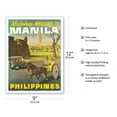 thumbnail image 2 of Manila Philippines - Mabuhay (Welcome) - Vintage Travel Poster c.1950s - Master Art Print (Unframed) 9in x 12in, 2 of 4