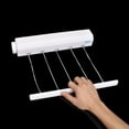 thumbnail image 4 of 5 Cintre Pliage Stand Vêtements Séchage Rack Ligne Linge Sèche-Linge Intérieur Rétractable, 4 of 6