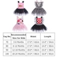 thumbnail image 4 of IBTOM CASTLE Toddler Baby Girls 1st Birthday Outfit Tulle Romper Princess Tutu Dress with Headband Cake Smash Photo Shoot Clothes Set 6-12 Months Pink Dount, 4 of 8