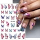 thumbnail image 4 of 6 Sheets Colourful Butterfly Nail Stickers,3D Butterfly Nail Art Stickers Spring Nail Decals Nail Art Supplies Holographic Butterflies Flower Nail Des, 4 of 4